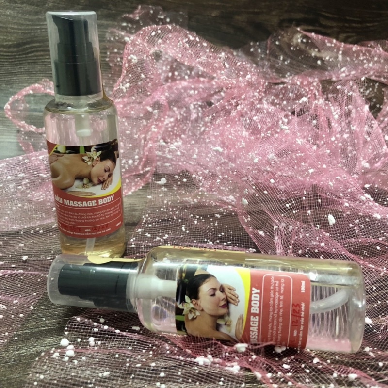 Dầu 𝐌𝐚𝐬𝐬𝐚𝐠𝐞 𝐛𝐨𝐝𝐲 thư giãn, massage nam nữ toàn thân, Sả Chanh, Hoa Hồng