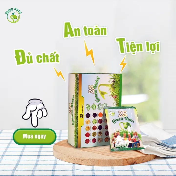 Sữa hạt ngũ cốc 25 Green Nutri hộp giấy 625gr