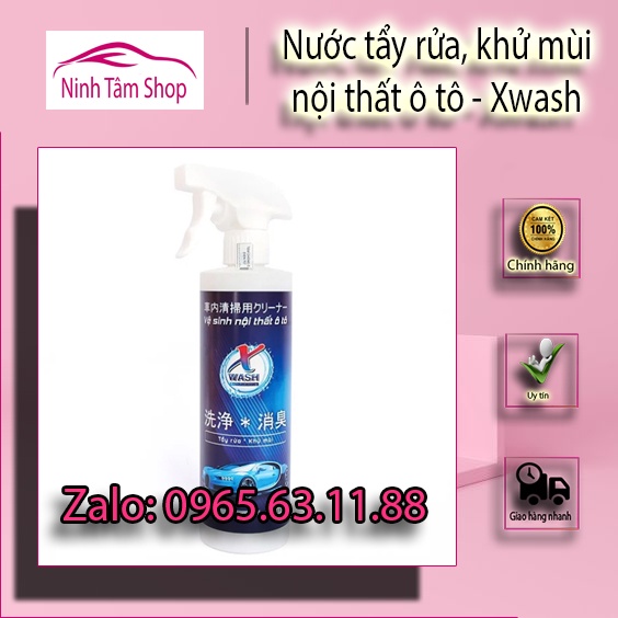 Nước tẩy rửa, khử mùi nội thất ô tô Xwash