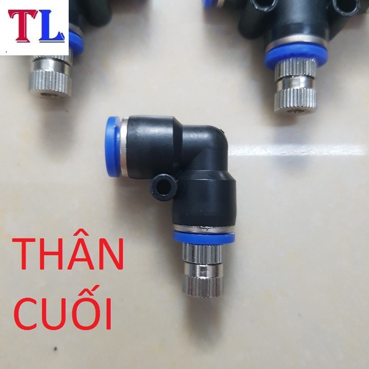 bộ 10 Béc phun sương inox số 1-2-3-5-6-8