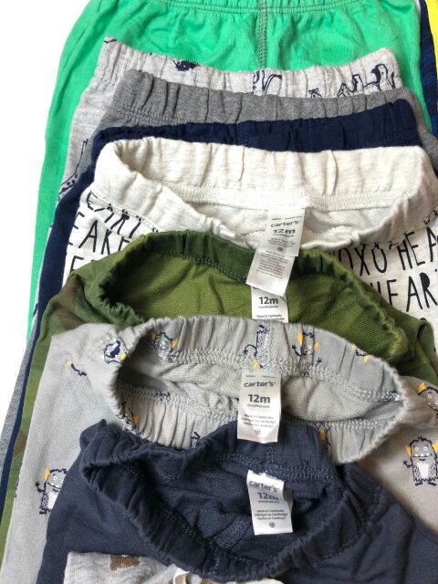 Set 3 quần nỉ da cá ca ter bé trai