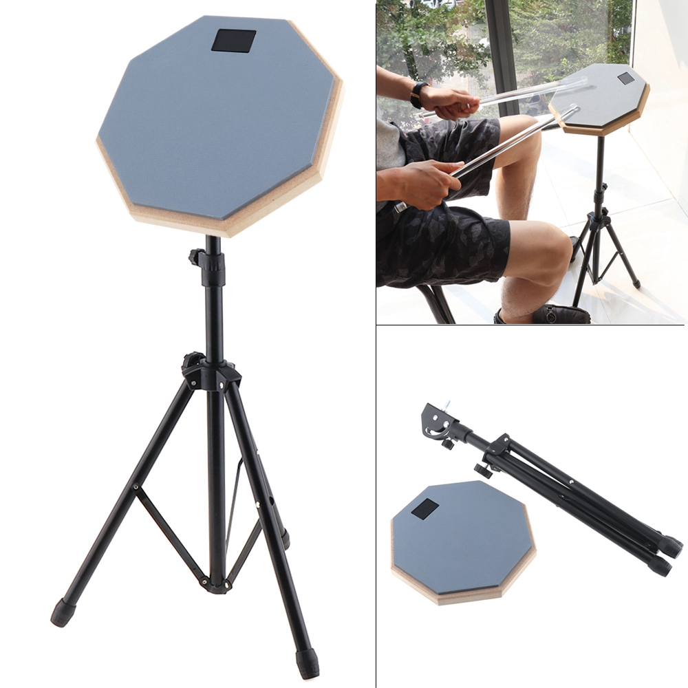 Đệm Trống Đôn 8 Inch Bằng Gỗ Cao Su Kèm Giá Đỡ Có Thể Điều Chỉnh Hỗ Trợ Luyệ