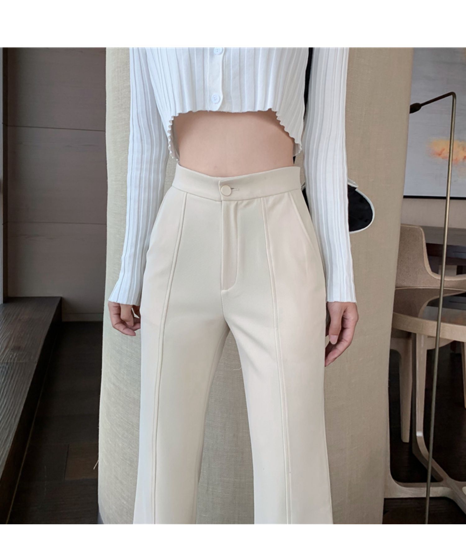 Quần Dài Ống Loe Xẻ Tà Thời Trang Cho Nữ | BigBuy360 - bigbuy360.vn