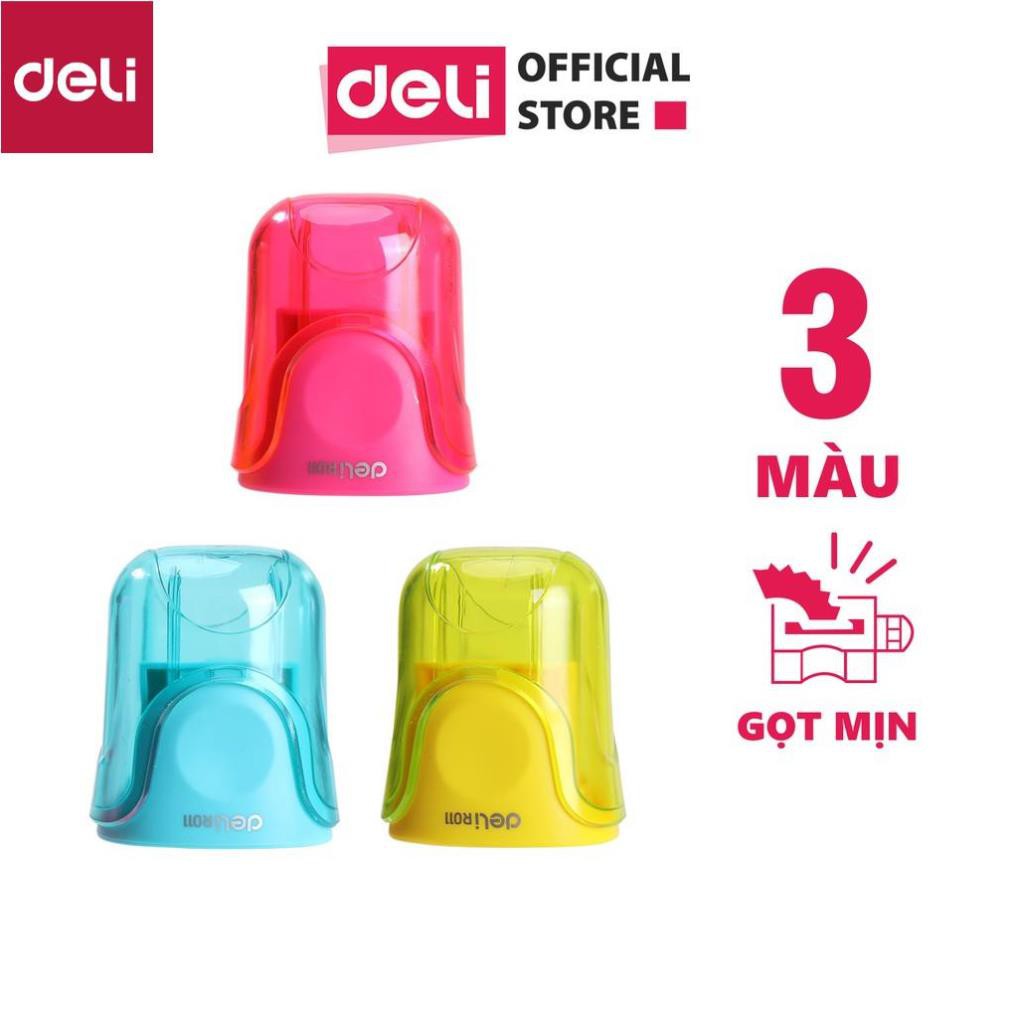 Gọt chì mini Deli - lưỡi thép không gỉ - Hồng/Xanh Dương/Vàng - màu ngẫu nhiên -  ER01000 / ER01100 [Deli]