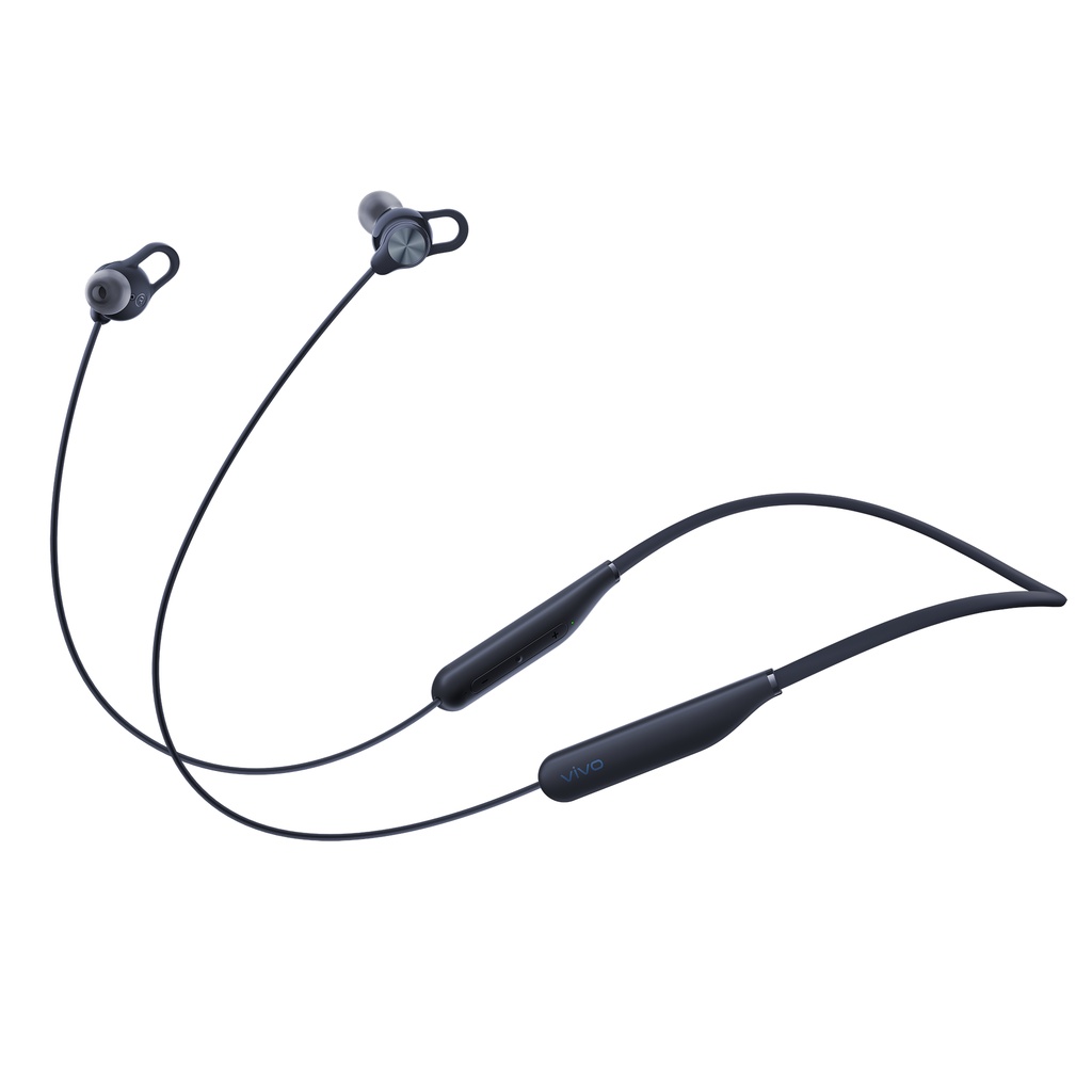 Tai nghe không dây vivo Sport Lite Bluetooth 5.0 - Thời Gian Sử Dụng 18 Tiếng - Màu Đen/Xanh Lam - Hàng Chính Hãng