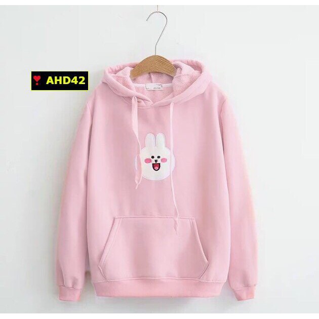 ÁO HOODIE CÓ NÓN CON THỎ CHẤT NỈ BÔNG NAM NỮ ĐỀU MẶC ĐƯỢC | BigBuy360 - bigbuy360.vn