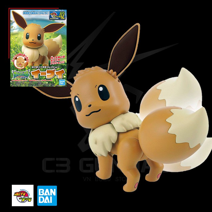 MÔ HÌNH LẮP RÁP BANDAI POKEMON PLAMO 042 EEVEE