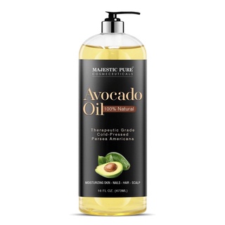 Tinh dầu quả bơ nguyên chất 100% ép lạnh Majestic Pure Avocado Oil for Hair and Skin 473ml USA thumbnail