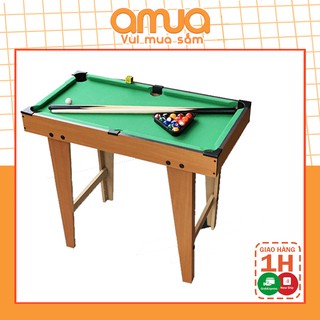 Bàn bi a mini giá rẻ bằng gỗ - Bàn bida mini cho người lớn và trẻ em đồ chơi trong phòng size lớn chân cao