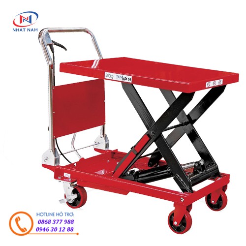 Xe nâng mặt bàn 500kg model TT500 chiều cao nâng 900mm