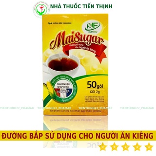 Đường ăn kiêng Maisugar chính hãng Cung cấp năng lượng thấp, hỗ trợ chế độ ăn kiêng để kiểm soát cân nặng Hộp 50 gói