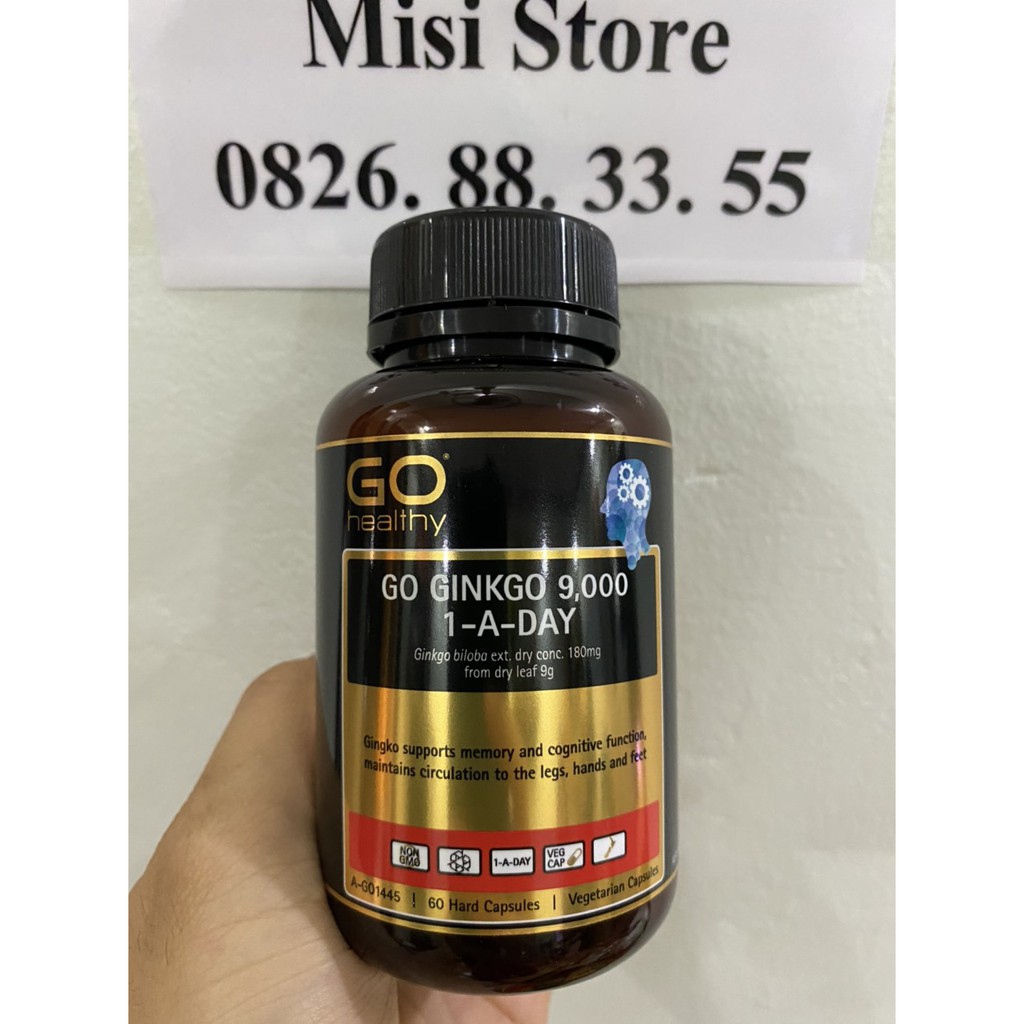 [Mã COS1505 giảm 8% đơn 300K] Viên uống bổ não Go Ginkgo 9000, lọ 60 viên | BigBuy360 - bigbuy360.vn
