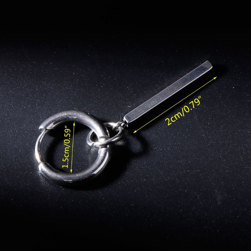 Khuyên tai dáng dài 2 màu tạo hình độc đáo