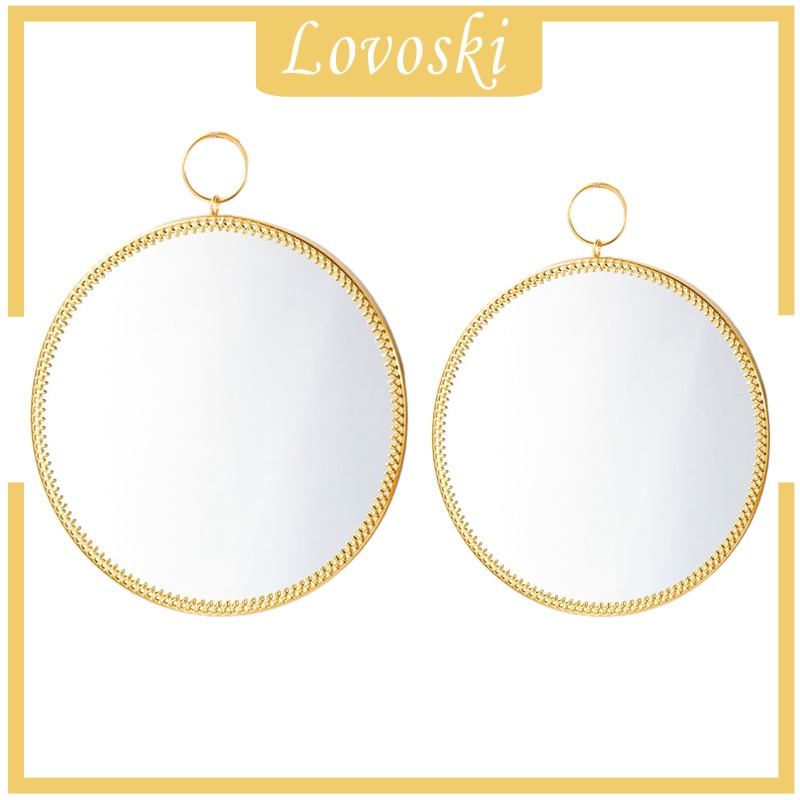 [LOVOSKI]Round Mirror Makeup Vanity Dressing Mirror Bathroom Mirrors