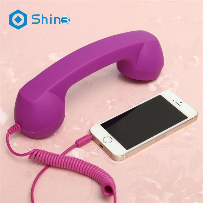 Shin3 3.5mm Universal Phone Telephone Radiation-proof Receivers Cellphone Handset Classic Headphone MIC Microphone