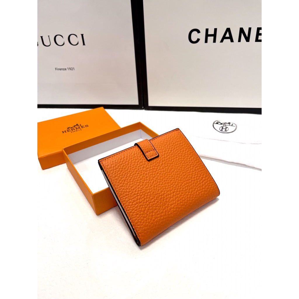 Ví gập nữ da thật thời trang cao cấp Hermes HM phong cách thời thượng