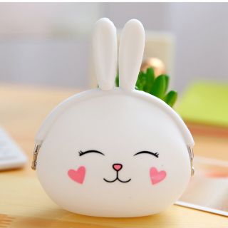 Bóp ví silicon họa tiết thỏ dễ thương