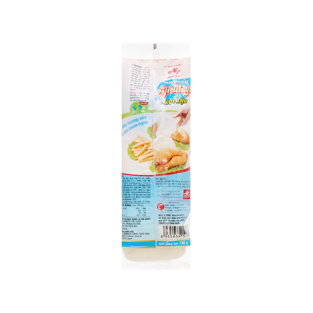 1/6 Sốt mayonnaise Aji-mayo Ajinomoto chua béo chai 130g