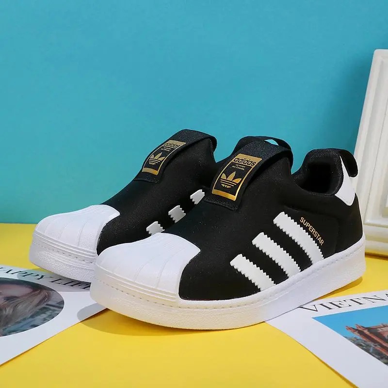 Giày lười phong cách thể thao Adidas mềm mại thoáng khí dành cho bé