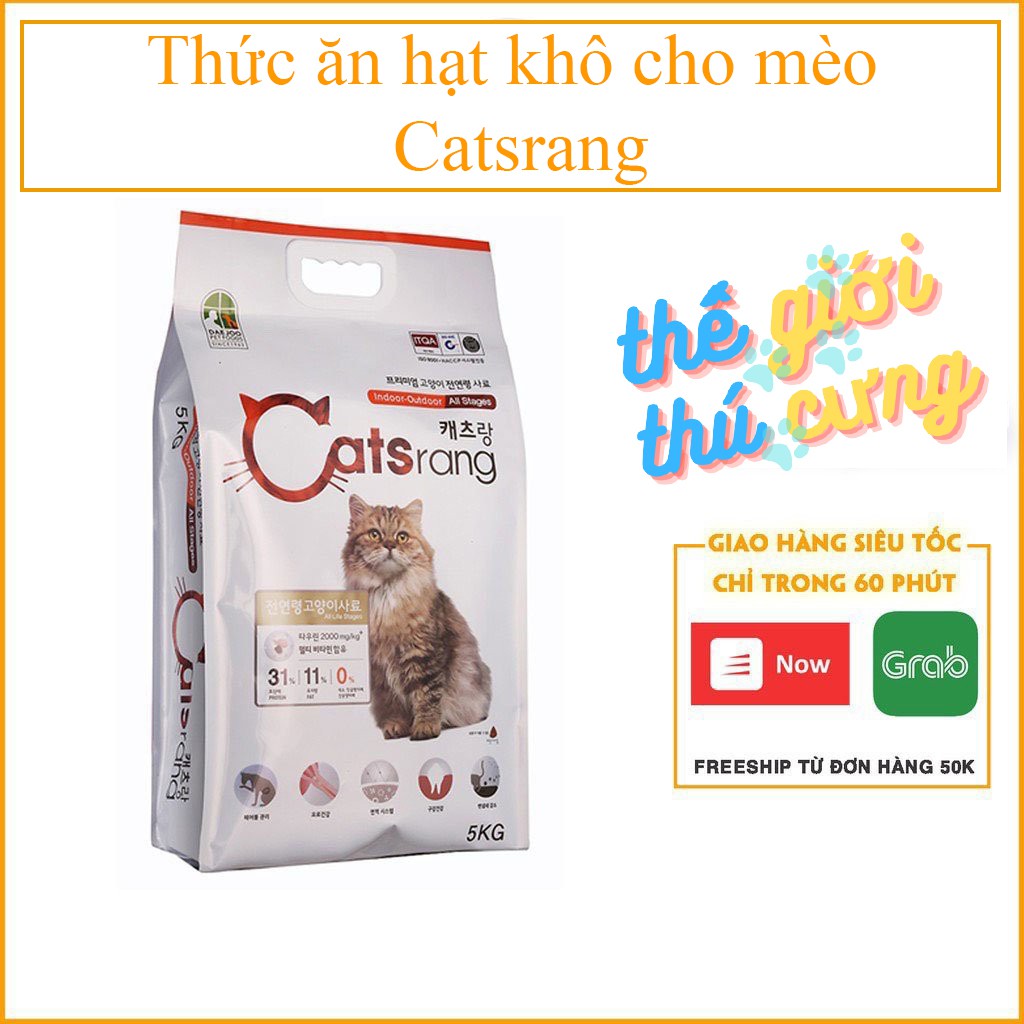 Catsrang | Hạt Catsrang Cho Mèo Lớn | Túi Zip 500g 1kg