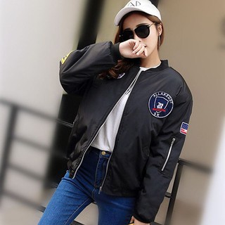 Áo Khoác Bomber Nữ Thêu Hoa