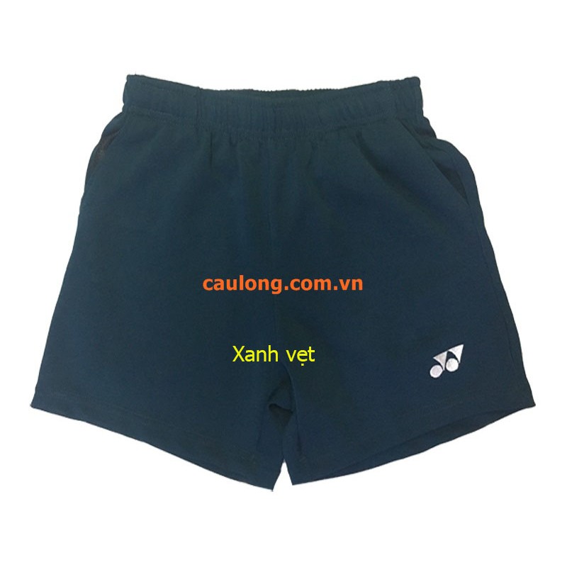 Quần Short Cầu Lông Nam Nữ Yonex trơn xanh vẹt ( thun co dãn 4 chiều )
