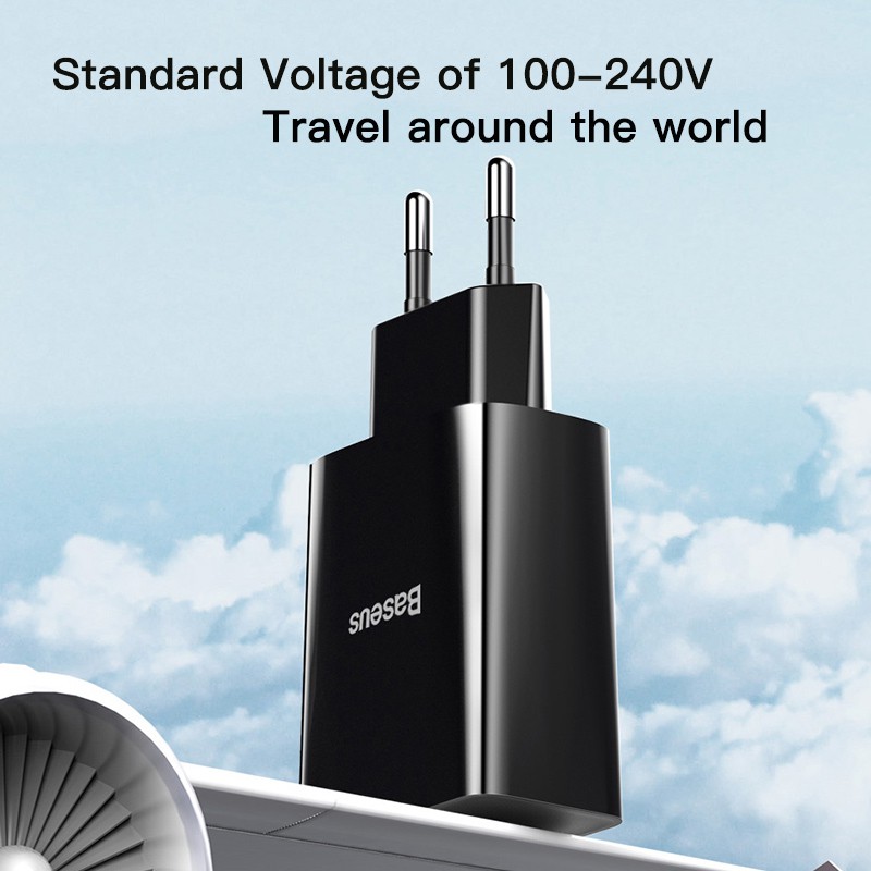 Cốc sạc Baseus mini 2 cổng USB 10.5W 5V 2A | BigBuy360 - bigbuy360.vn