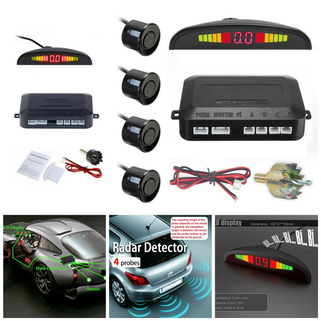 (GIÁ SỈ) Cảm biến lùi xe ô tô cảnh báo va chạm mẫu mới siêu an toàn đa chức năng lắp các loại xe hàng cao câp chinh hãng