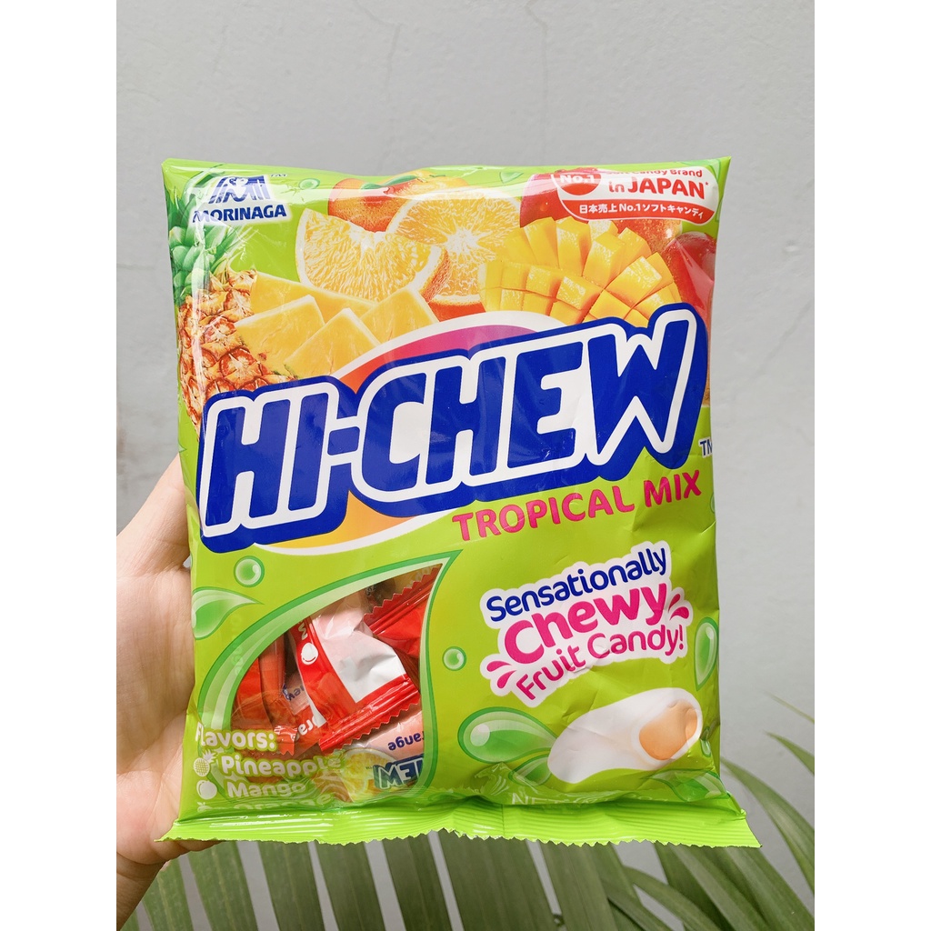 Kẹo mềm morinaga Hi-Chew vị trái cây nhiệt đới 90G
