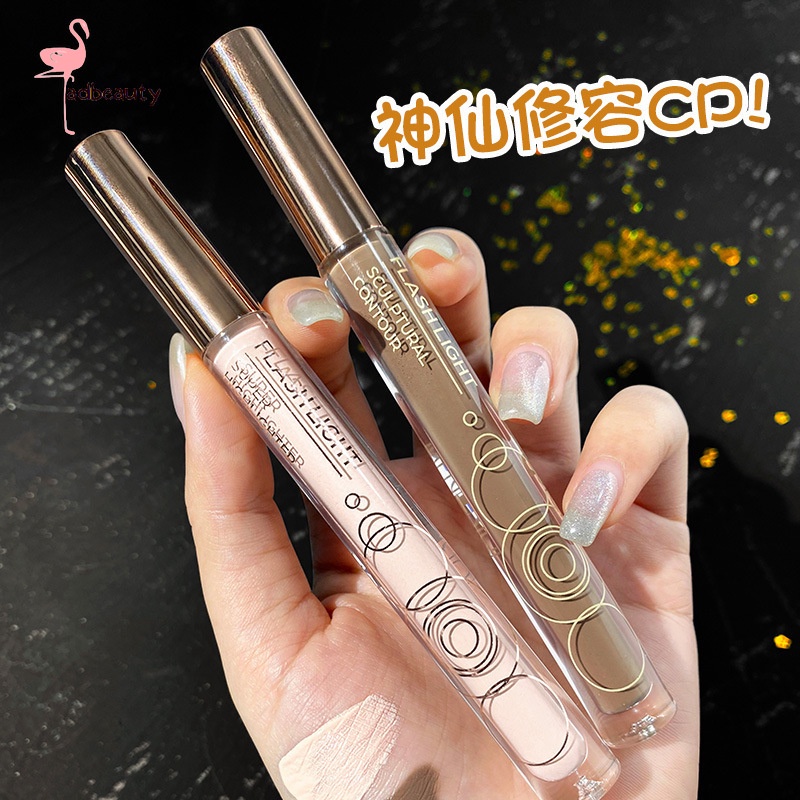 Thỏi Kem Bắt Sáng/Tạo Khối Dạng Lỏng Dưỡng Ẩm Tông Lì Trang Điểm Mặt/Mũi Tự Nhiên
