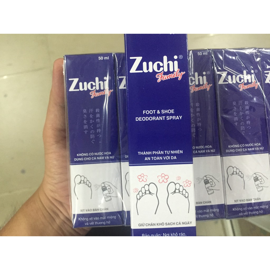 XỊT KHỬ MÙI HÔI GIÀY ZUCHI FAMILY