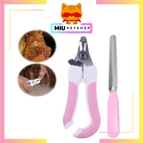 Bộ kìm cắt móng cho chó mèo - bộ kìm cắt móng kèm dũa tiện lợi 2 trong 1 cho thú cưng