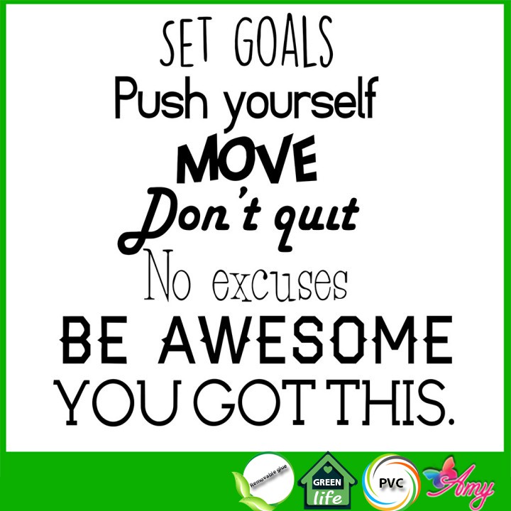 Decal trang trí nhà cửa tạo động lực hay và ý nghĩa - decal dán tường You Got This (58 x 56 cm)