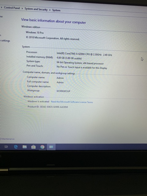 Laptop Lenovo Thinkpad L560 core i5-6200u Ram 4Gb SSD128Gb máy siêu đẹp