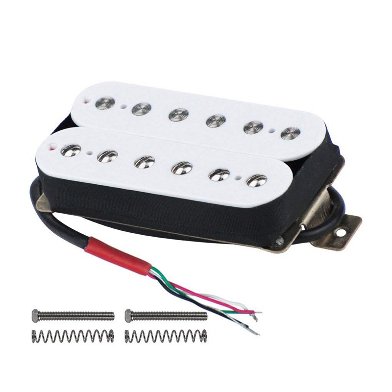 Electric Guitar Humbucker Pickups Bridge Alnico V Pickup White