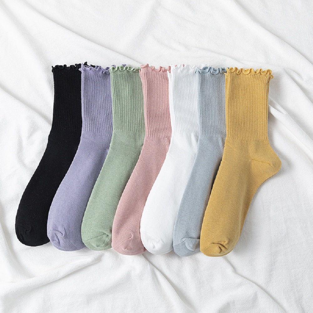 Đôi vớ cotton nhiều màu sắc tùy chọn sành điệu thời trang dành cho nữ