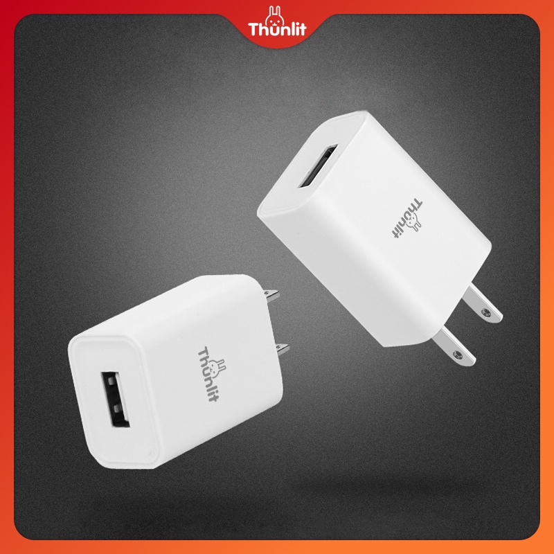 Củ sạc Thunlit USB 5W 5V/1A sạc nhanh cho điện thoại quạt đèn ngủ