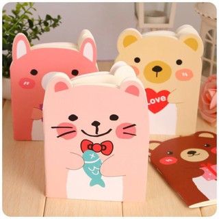 Sổ gấu, sổ vở dễ thương 20 tờ kích thước 10.5x14cm, sỉ lẻ đồng giá