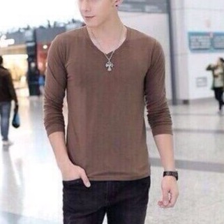 ALBUM 143 - ÁO THUN TAY DÀI NAM CAO CẤP CỔ TIM NHIỀU MÀU LỰA CHỌN | BigBuy360 - bigbuy360.vn