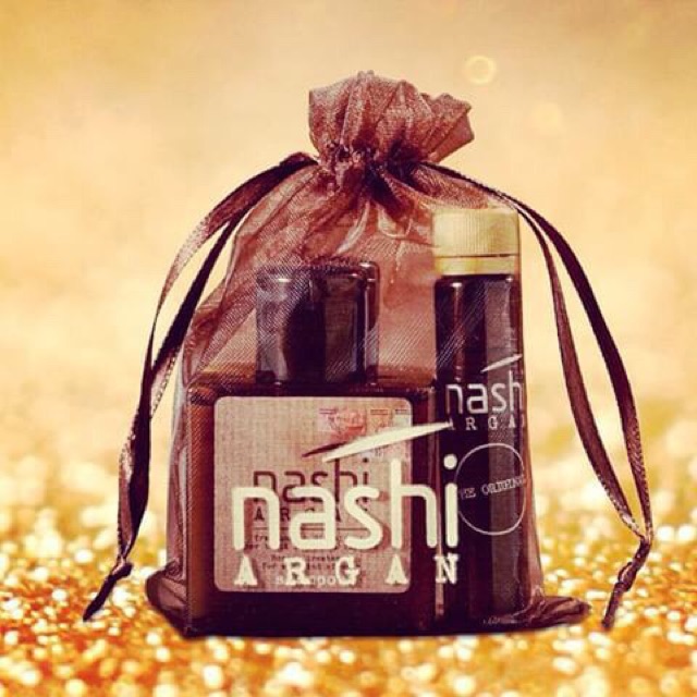 Bộ Nashi Argan Mini phục hồi tóc hư tổn ( Gội 30ml + Xả 30ml +tinh dầu