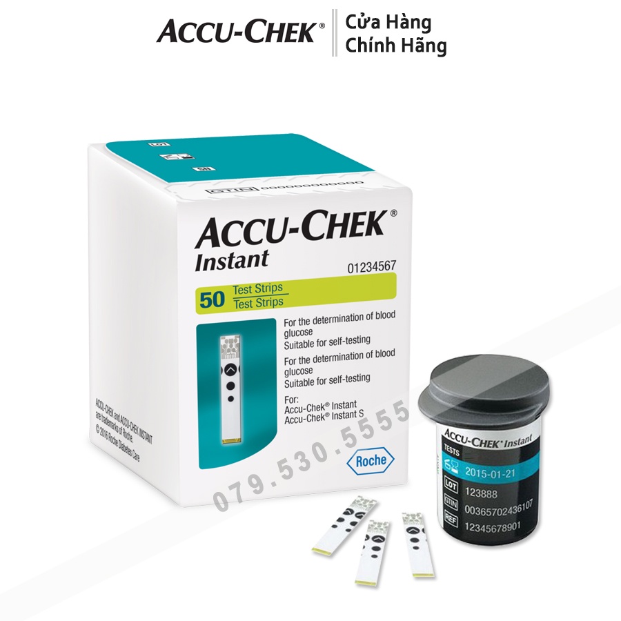 Que Thử Đường Huyết AccuChek Instant 50 que và hộp 25 que ( hàng chính hãng )