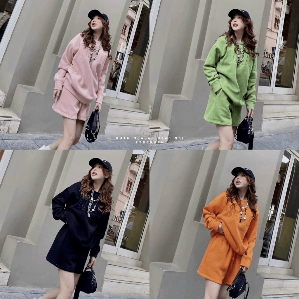 (Free Ship) SÉT ĐÙI NỈ NĂNG ĐỘNG KIỂU DÁNG THỂ THAO CHẤT VẢI MỀM MẠI GIÚP CÁC NÀNG THOẢI MÃI TRONG MỌI HOẠT ĐỘNG VUI CHƠ
