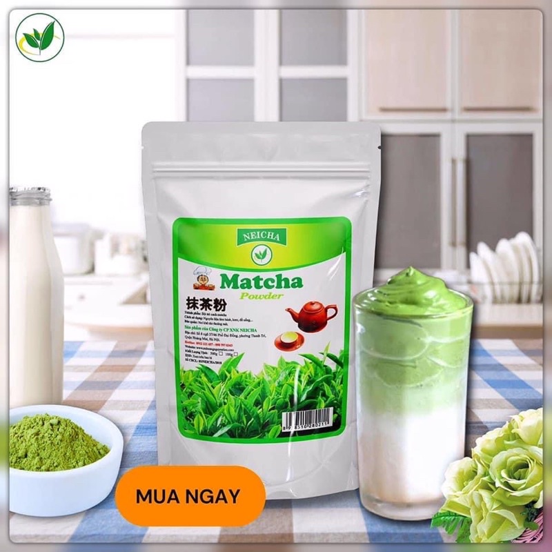 Bột Matcha Neicha 100gr/ NGUYÊN LIỆU PHA CHẾ ĐỒ UỐNG, LÀM BÁNH, LÀM KEM.