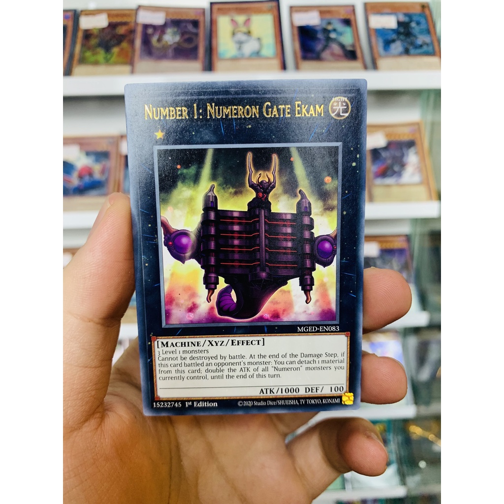 Thẻ Bài Lẻ YugiOh! Mã MGED-EN083 - Number 1: Numeron Gate Ekam - Gold-Letter Rare - 1st Edition