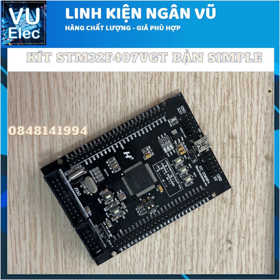 Kít STM32F407 - STM32F407VGT6 Cortex-M4 (BH 03 Tháng) stm32f4 stm32f407