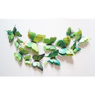 Com bo 2 con Bướm dán tường 4 cánh
