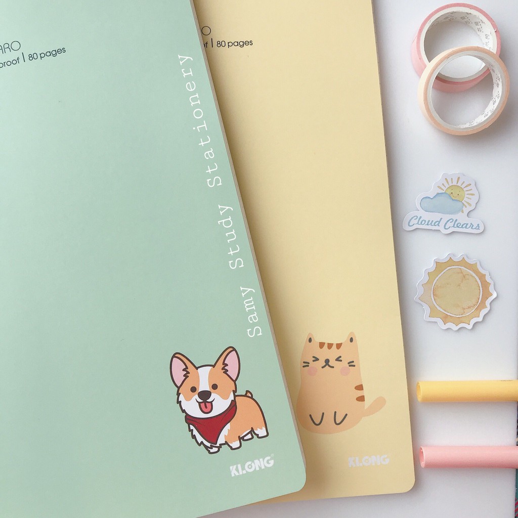 Combo 3 cuốn Sổ may gáy Caro Klong khổ B5- 80 trang viết bài hoặc làm Bullet Journal