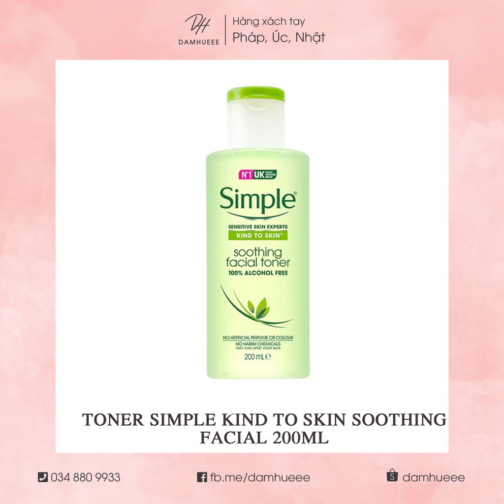 TONER SIMPLE KIND TO SKIN SOOTHING FACIAL 200ML
