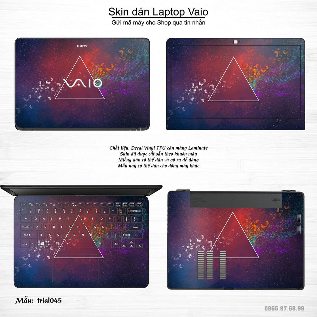 Skin dán Laptop Sony Vaio in hình Đa giác _nhiều mẫu 8 (inbox mã máy cho Shop)