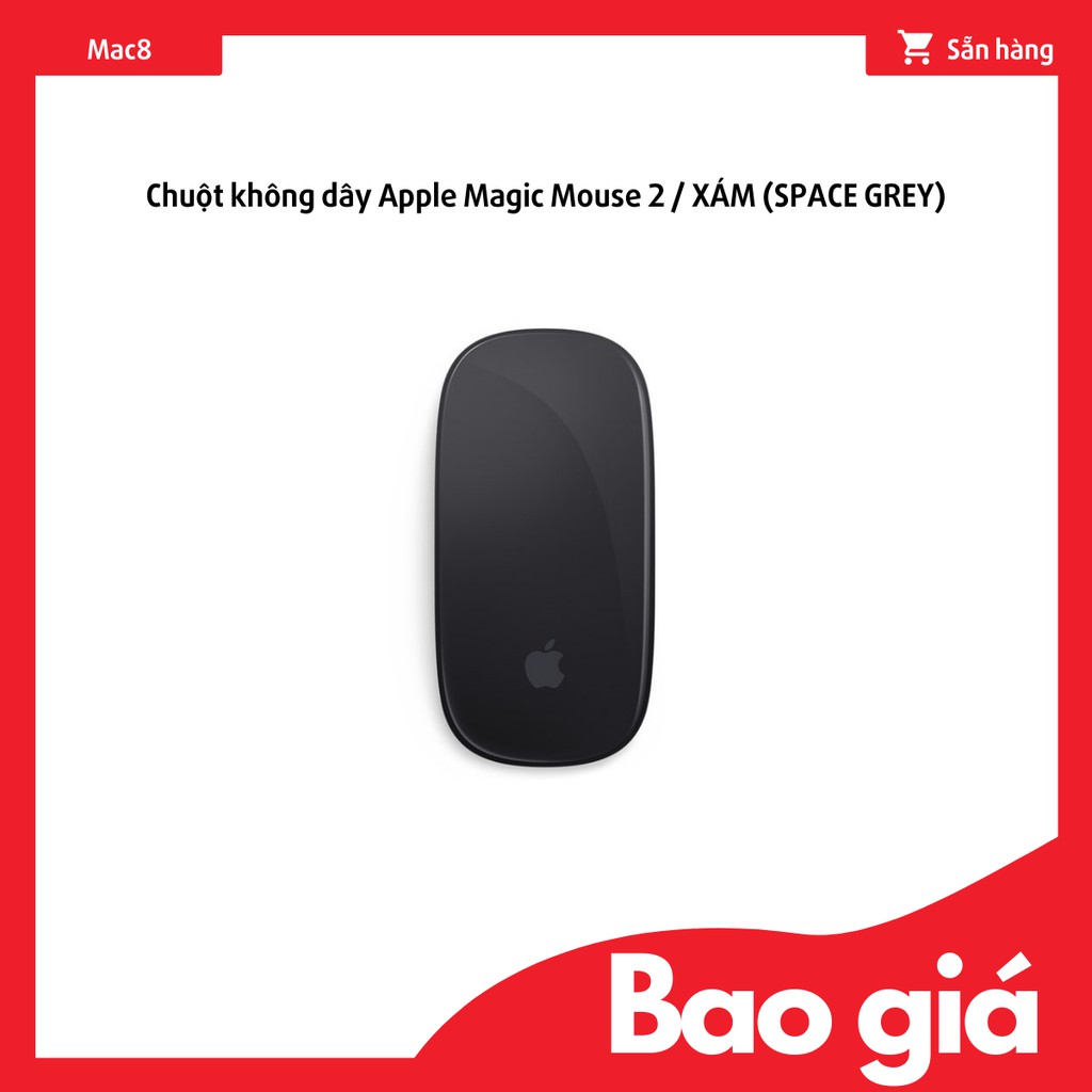 Chuột không dây Apple Magic Mouse 2 / XÁM (SPACE GREY)